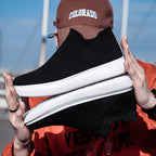 Damen bequeme Slip-On Sneakers mit atmungsaktivem Obermaterial