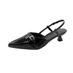 Damen elegante Slingback-Pumps mit spitzem Zehenbereich und verstellbarem Riemchen R&B