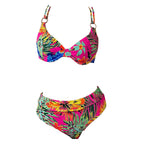 Damen Bikini-Set mit verstellbaren Trägern und schickem Ringdetail R&B
