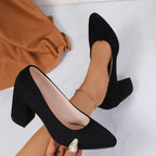 Damen Elegante und bequeme Pumps mit blockiertem Absatz R&B