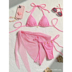 Damen Triangel-Bikini mit Netzdesign R&B