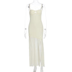 Damen Maxikleid mit elegantem Cut-Out und fließendem Design R&B