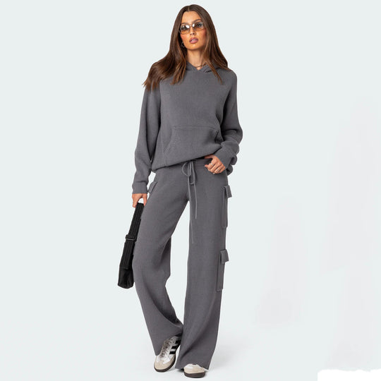Damen Bequemer Hoodie mit Struktur R&B