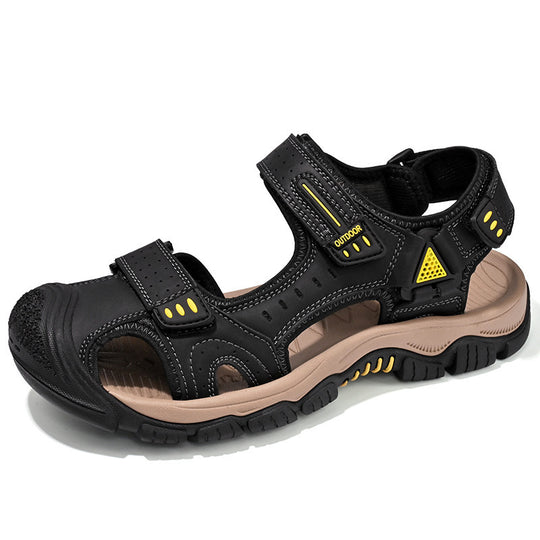 Herren Atmungsaktive Outdoor-Sandalen mit verstellbarem Klettverschluss R&B