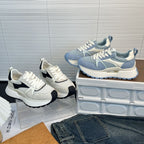 Damen moderne Chunky Sneakers mit elastischem Obermaterial und rutschfester Sohle R&B