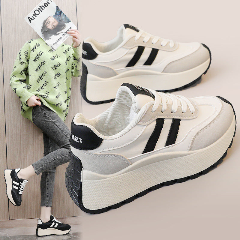 Damen Plateau Sneakers mit ergonomischem Dämpfungssystem und modischem Design R&B