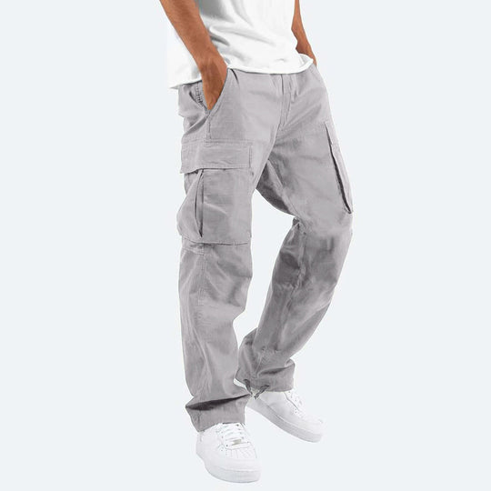 Herren Cargo-Hose mit praktischen Seitentaschen und elastischem Bund R&B