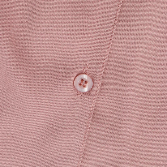 Damen Kurzarmhemd mit modernem Satin-Finish und klassischem Kragen R&B