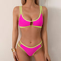 Damen Sportlicher Bikini mit modernen Cut-Outs und verstellbaren Trägern R&B