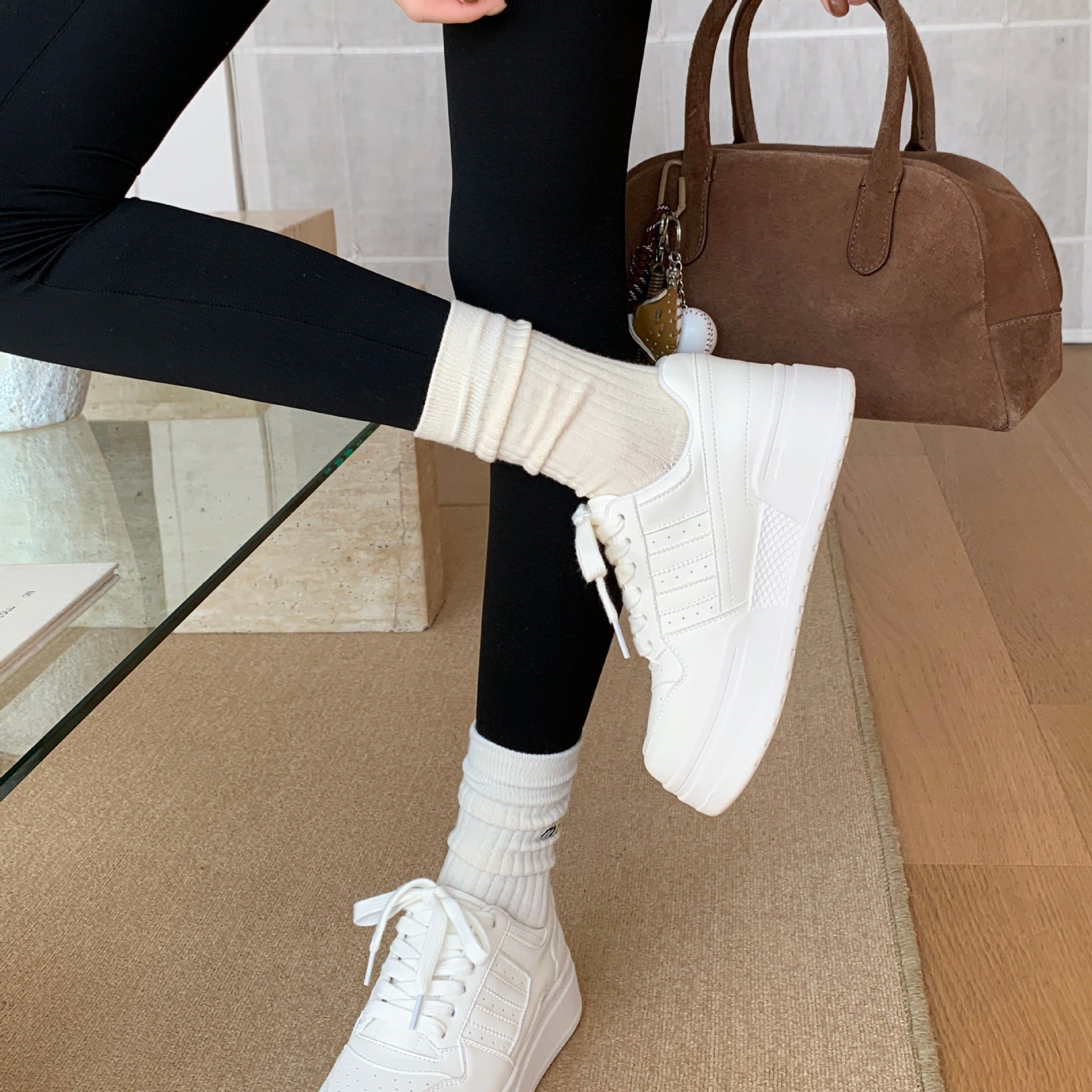 Damen Sportliche Sneaker mit dämpfender Sohle aus hochwertigem Obermaterial