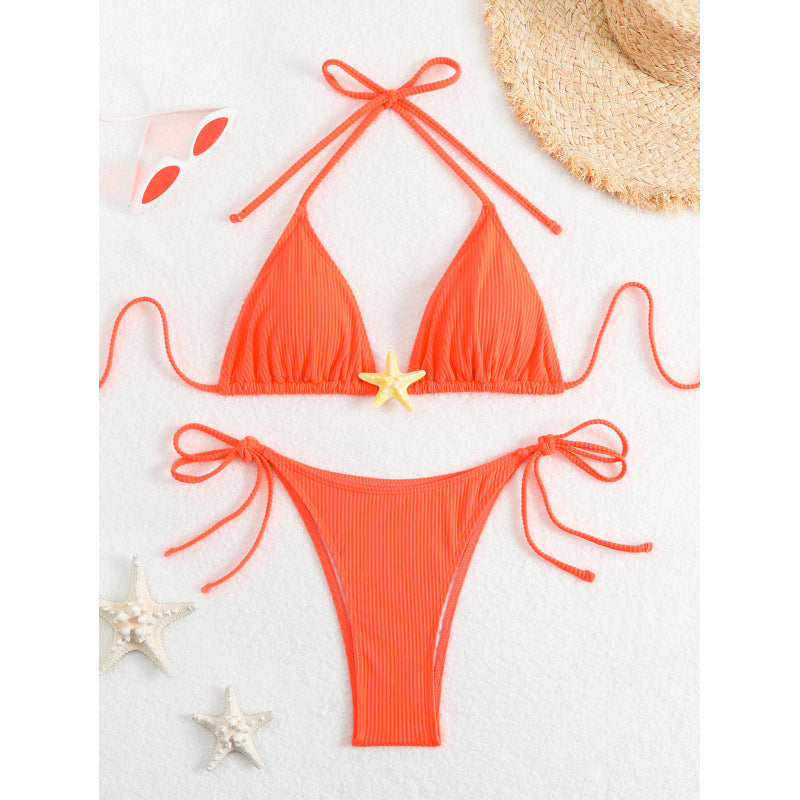 Damen Triangel-Bikini mit verspieltem Muschel-Detail R&B