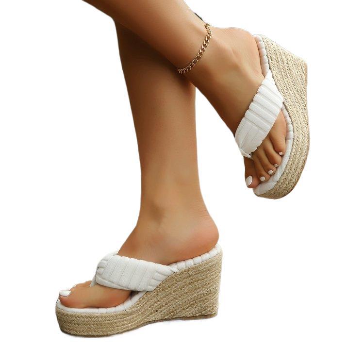 Damen Glamouröse Wedge-Pantoletten mit weich gepolsterter Sohle R&B