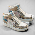 Damen Hohe Sneaker im urbanen Design mit auffälligem Print