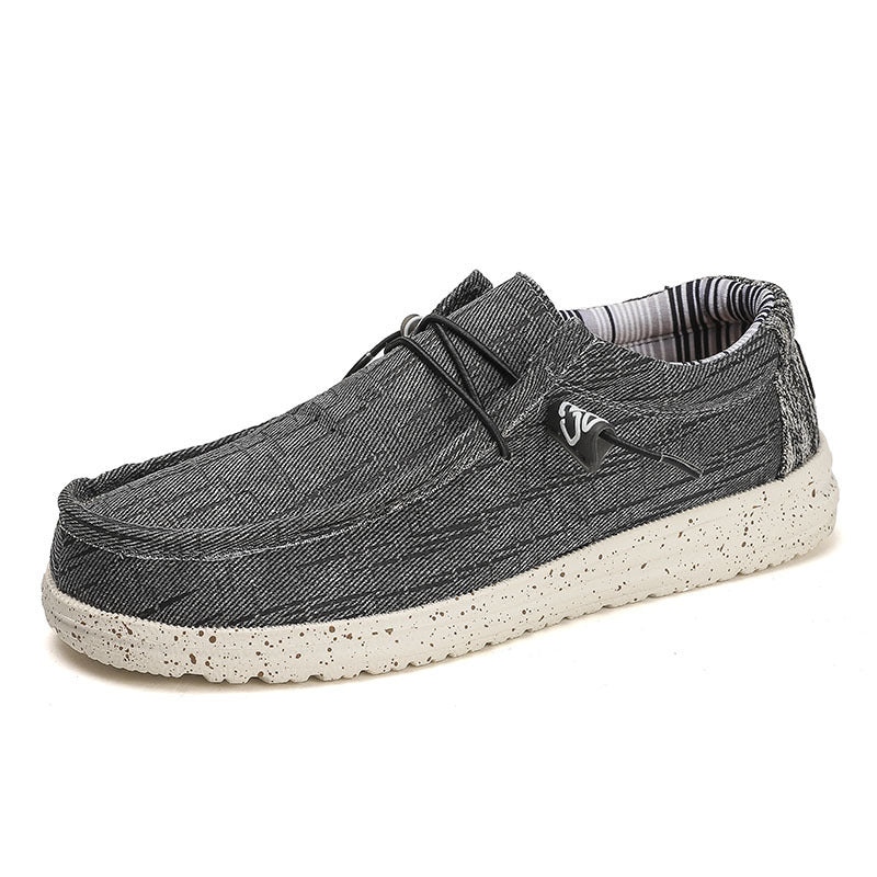 Damen lässige Mokassins mit elastischen Schnürsenkeln und bequemer Sohle R&B