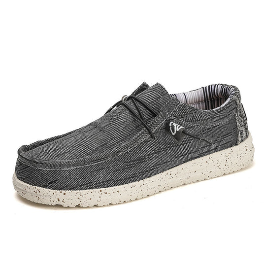Damen lässige Mokassins mit elastischen Schnürsenkeln und bequemer Sohle R&B