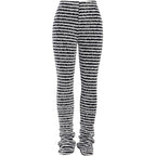 Damen Strickleggings mit raffiniertem Zick-Zack-Muster R&B