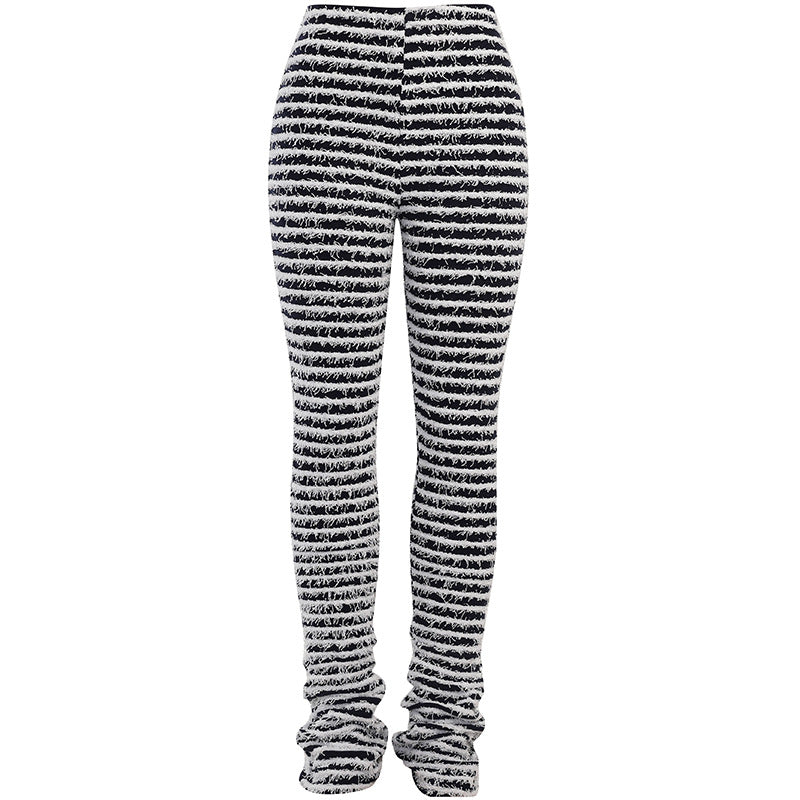 Damen Strickleggings mit raffiniertem Zick-Zack-Muster R&B