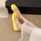 Damen Bequeme Ballerinas mit zartem Schleifen-Detail R&B