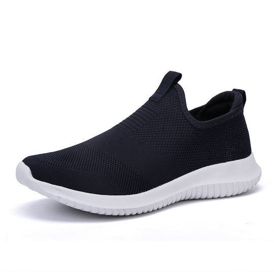 Damen nan minimalistischer Schlupf-Freizeitschuh mit vorderer Zuglasche, gepolstertem Knöchelkragen und flexibler Adaptivsohle R&B