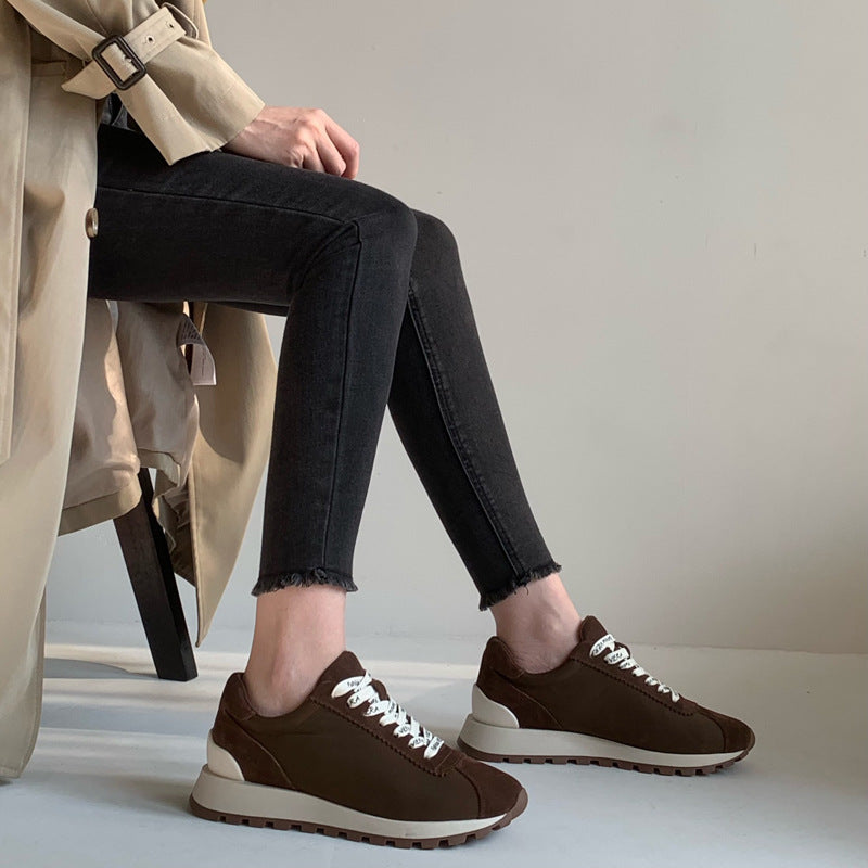 Damen Sportliche Komfort-Sneakers mit atmungsaktiver Oberflächenstruktur