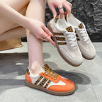 Damen modische Sneakers mit einzigartigem Leo-Design und bequemer Sohle R&B