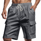 Herren Cargo-Shorts mit praktischen Seitentaschen und verstellbarem Kordelzug R&B