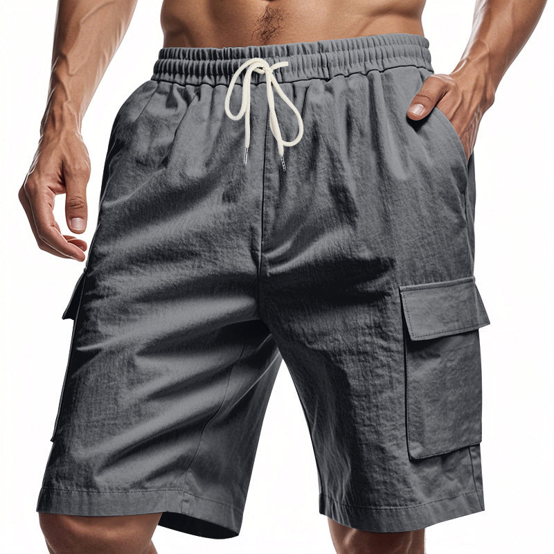 Herren Cargo-Shorts mit praktischen Seitentaschen und verstellbarem Kordelzug R&B