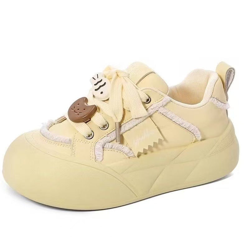 Damen Verspielte Chunky Sneakers mit lustigen Tierapplikationen und bequemer Sohle R&B