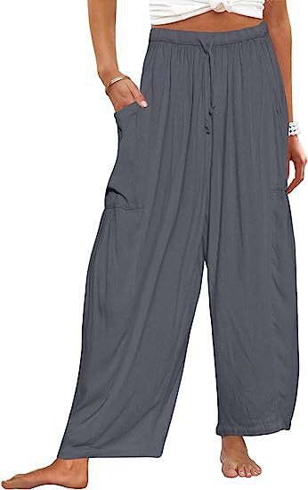 R&B | Plissierte Hose mit weitem Bein und hoher Taille