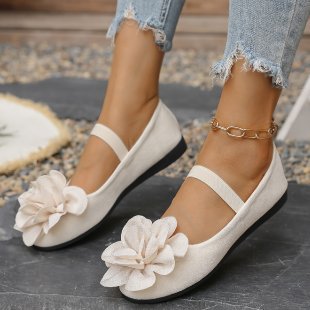 Damen Ballerinas mit floralem Dekor R&B