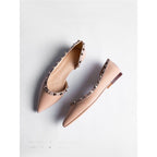 Damen elegante spitze Ballerinas mit glamourösen Verzierungen R&B