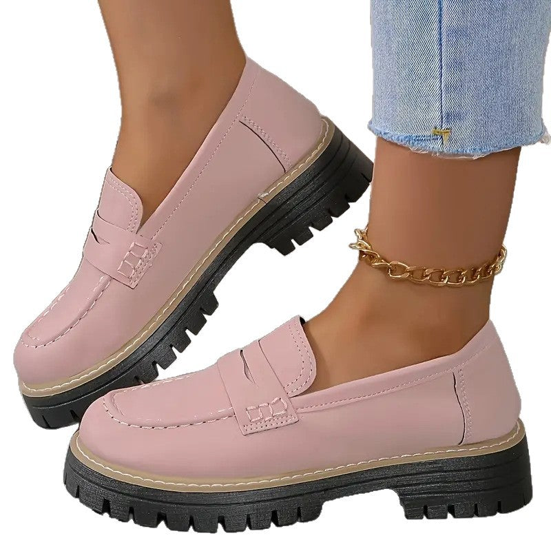 Damen bequeme Mokassins mit robustem Profil R&B