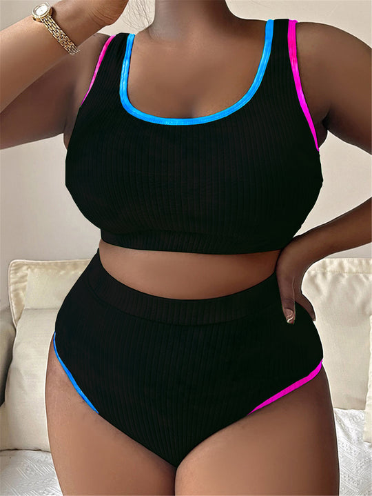 Damen Sportiv geschnittenes Bikini-Set R&B