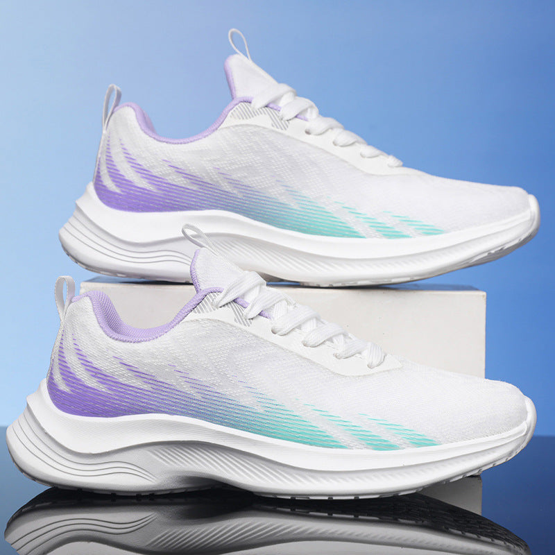 Damen leichte Lauf Sneakers mit atmungsaktiver Oberflächenstruktur R&B