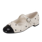 Damen Ballerinas mit dekorativem Herzdesign und patentierter Schuhspitze R&B