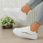 DamenModische Sneakers mit glänzenden Akzenten und komfortabler Sohle R&B