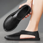 Damen Bequeme Leder-Slipper mit flexiblem Design R&B