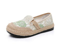 Damen bequeme Slip-On Freizeitschuhe mit floralem Dekor R&B