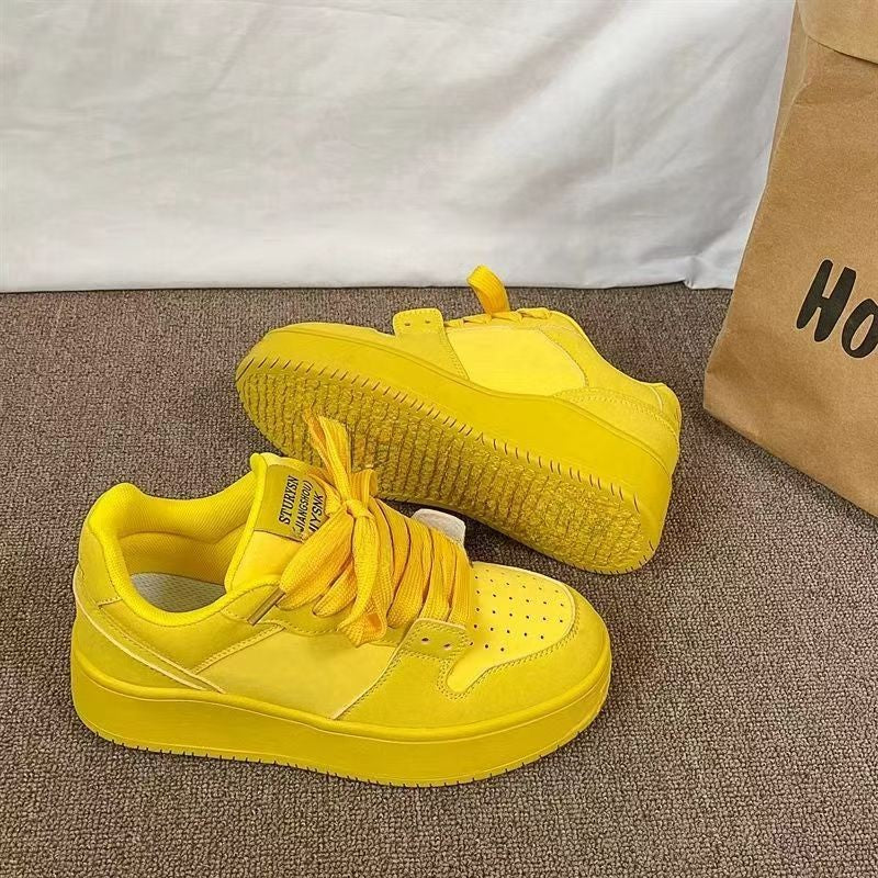 Damen Chunky Sneakers mit atmungsaktiver Oberflächenstruktur und dämpfender Sohle R&B