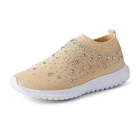 Damen Sneakers mit funkelnden Steinen R&B