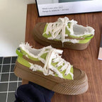 Damen Chunky Sneakers mit individuellen Fransen-Details und dämpfender Sohle R&B