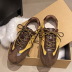 Damen modische Sneaker mit hochwertigem Wildleder-Obermaterial und innovativem Design R&B