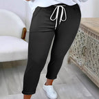 Damen Freizeithose mit elastischem Bund und Kordelzug R&B