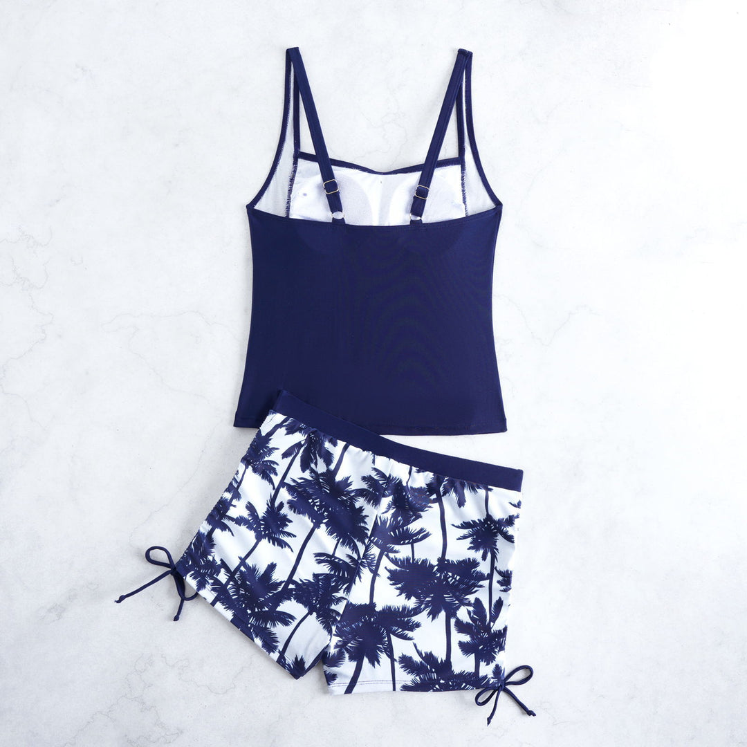 Damen Badeanzug mit trendiger Raffung und modischen Shorts R&B