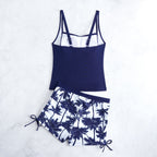 Damen Badeanzug mit trendiger Raffung und modischen Shorts R&B