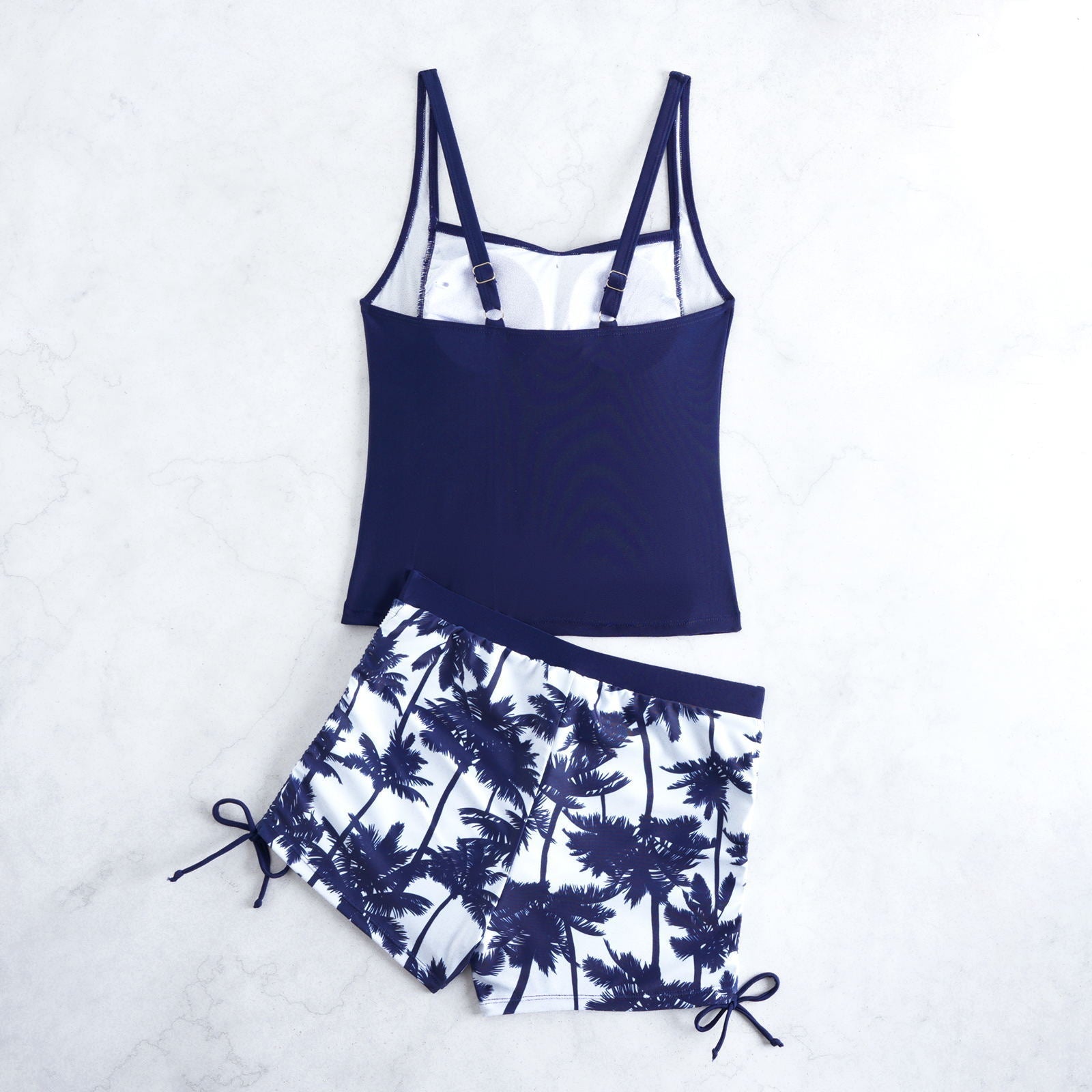 Damen Badeanzug mit trendiger Raffung und modischen Shorts R&B