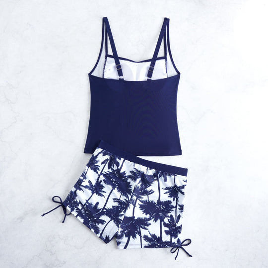 Damen Badeanzug mit trendiger Raffung und modischen Shorts R&B