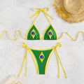 Damen Triangel-Bikini mit brasilianischem Motiv R&B