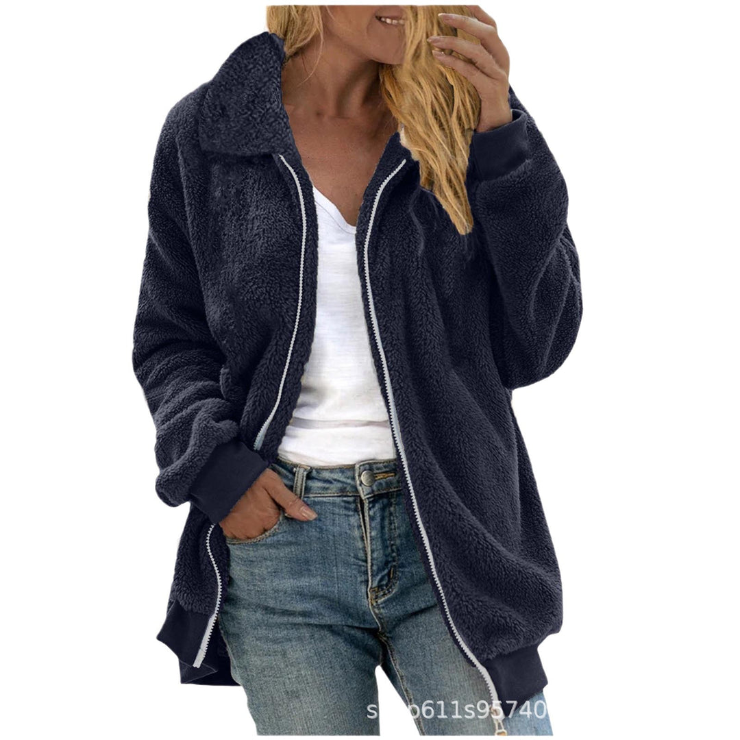 Damen Fleece-Jacke im Oversized-Stil R&B