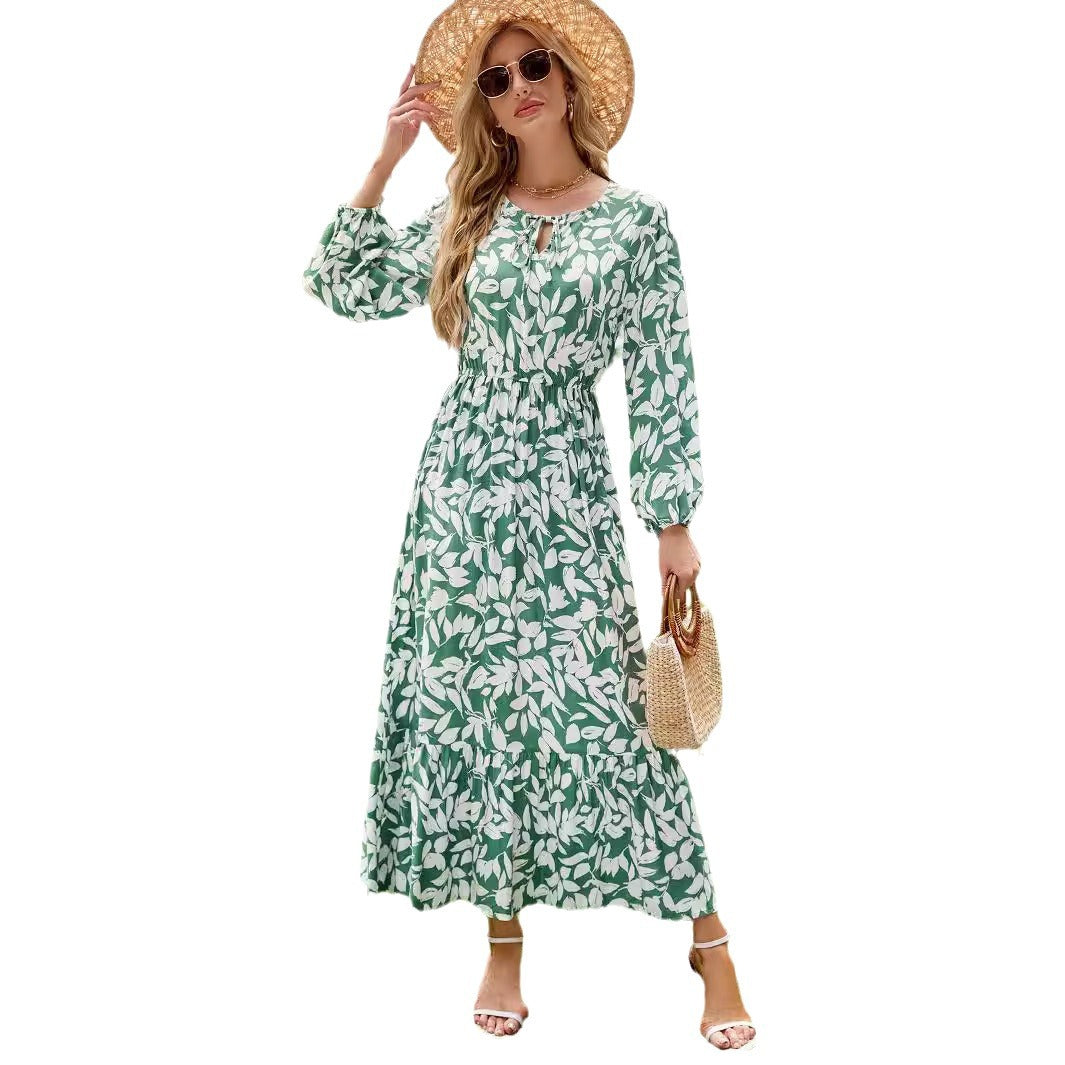 Damen Maxikleid mit floralem Design R&B